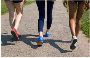 girls walking